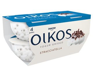 Yogur Griego con Stracciatella Oikos de Danone 4 X 110 G.