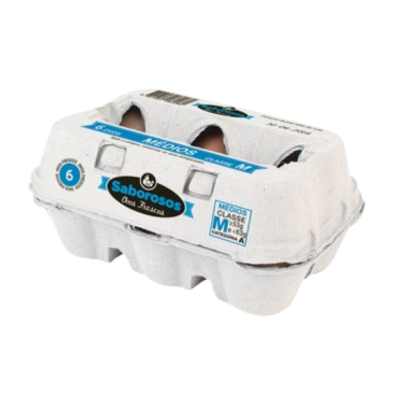 Saborosos Ovos Classe M Gaiola 6un