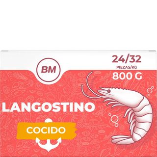 BM Langostino Cocido 24/32 Piezas Congelado 800 G