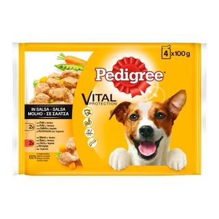 Comida Perro Salsa Buey Pedigree 4X100 Gr