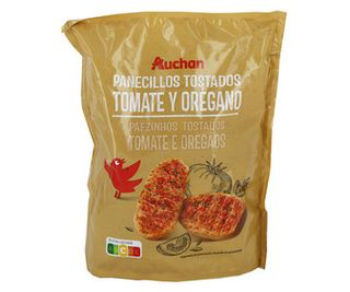 Panecillos Tostados Tomate y Orégano Producto Alcampo 160 Gr.