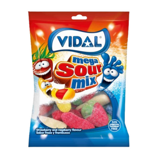 Gomas Mega Sortido Ácido Vidal 90G