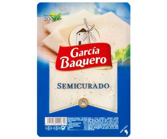 Queso Semicurado en Lonchas García Baquero 200 G.