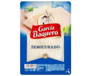 Queso Semicurado en Lonchas García Baquero 200 G.