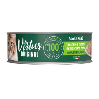 Virtus cat ragu gr.85 tacchino prosciutto