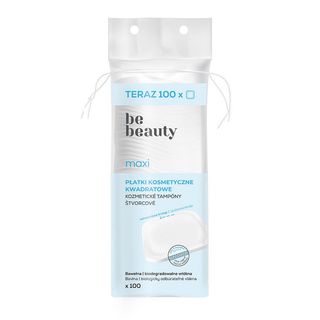 Be Beauty Płatki kosmetyczne kwadratowe 100 szt.