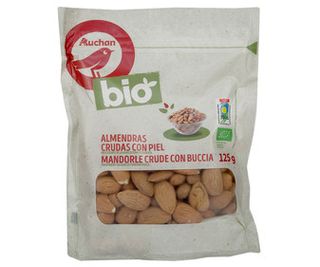Almendras Crudas Con Piel Auchan Bio 125G