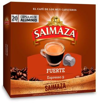 Cápsulas Café Saimaza Fuerte Nespresso 20 Uds.
