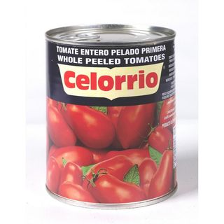 Tomate Entero Pelado Primera Celorrio P.Neto 1 Kg. P.Escurrido 480 Gr.