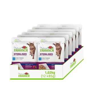 Trainer nat cat busta gr.85 sterilised tonno