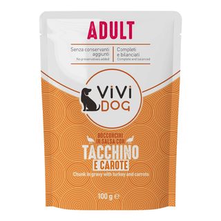 Vividog busta gr.100 bocc. in salsa tacch carote