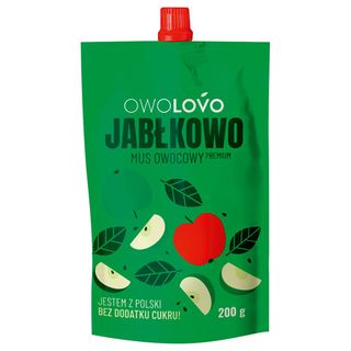 OwoLovo Mus 100% z owoców jabłkowo, 200 g