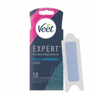 Veet Strisce Depilatorie Viso Expert Pelli Sensibili 12pz