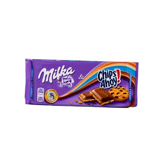 Milka tableta de chocolate con galleta chips ahoy 100 g
