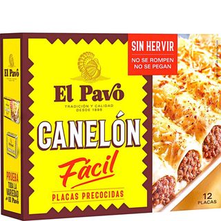 EL PAVO Placas Precocidas Para Canelones 12 Unidades