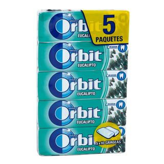 Chicle Eucalipto Orbit Paquete 5 Uds (65607)