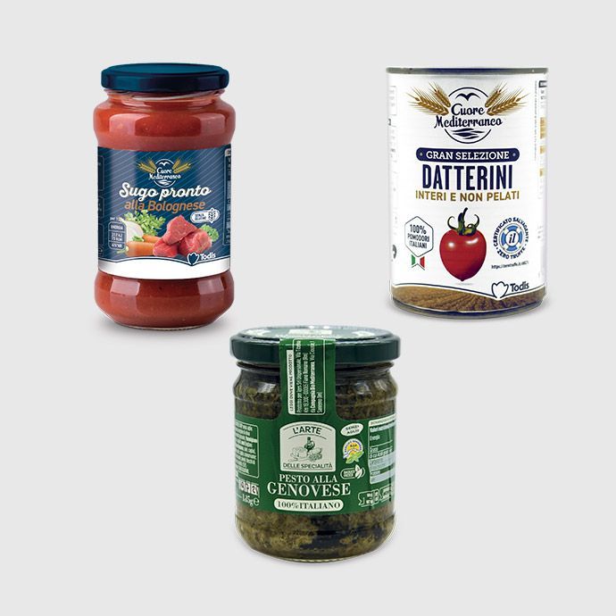 Sughi, pesti e derivati del pomodoro