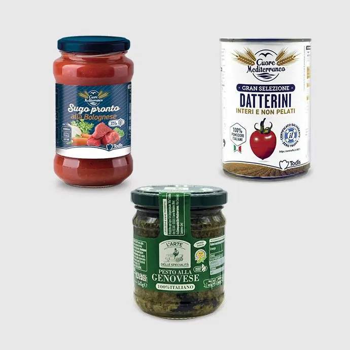 Sughi, pesti e derivati del pomodoro