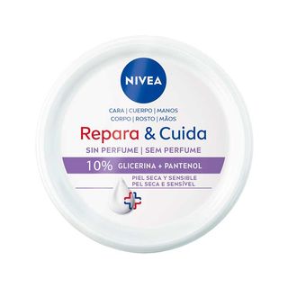 Reapara & Cuida Crema Corporal En Tarro De Glicerina Y Pantenol 400 Ml Nivea 121175 (4006000127422)