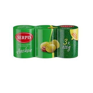 Serpis Aceitunas Rellenas De Achoa, 3X50Gr