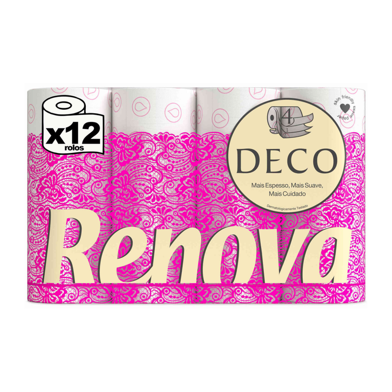 Renova Deco Papel Higiénico 4 Folhas 12un