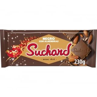 Turrón De Chocolate Negro Con Almendras Suchard 230 G.