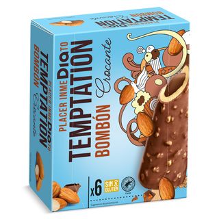 Helado Bombón Crocante Dia Temptation 6 X 63 G