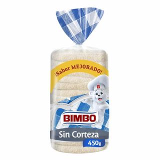 Pan Molde Sin Corteza Bimbo 450G