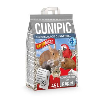 25 L Cunipic Naturlitter Lecho Ecológico Papel para aves y roedores