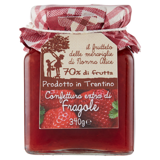 il frutteto delle meraviglie di Nonna Alice Confettura extra di Fragole 340 g