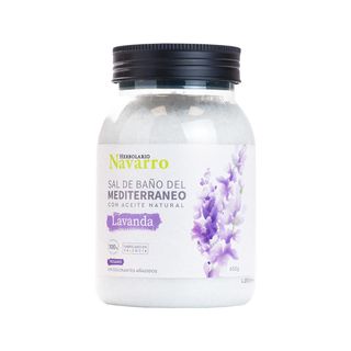 Sales de Baño Mediterráneo Aroma Lavanda 650g Herbolario Navarro