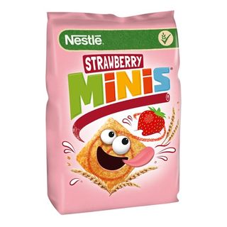 Nestlé Strawberry Minis Płatki śniadaniowe 375 g