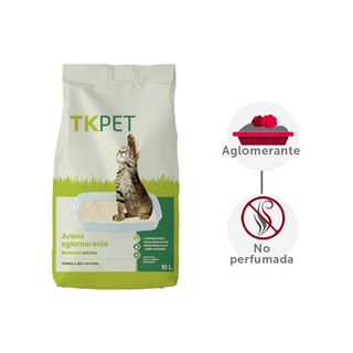 20 L TK-Pet Arena Aglomerante de Bentonita y Natural para Gatos