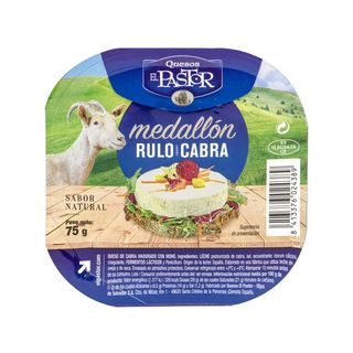 EL PASTOR Queso Medallón Rulo De Cabra, 75G