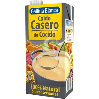 Caldo Liquido Casero Cocido 100% Natural, Brick 1 L