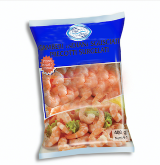 Gamberi indiani sgusciati precotti 400G Oggi Pesce