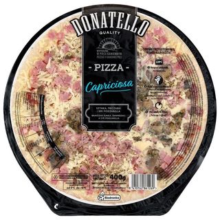 Donatello Pizza Capriciosa (szynka, pieczarki i ser Mozzarella) 400 g