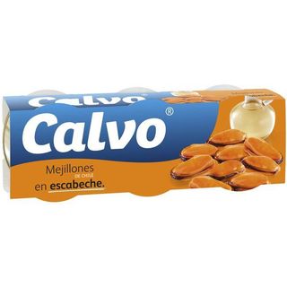 Mejillón Chileno En Escabeche Calvo Pack 3X80 Gr. (25656927)