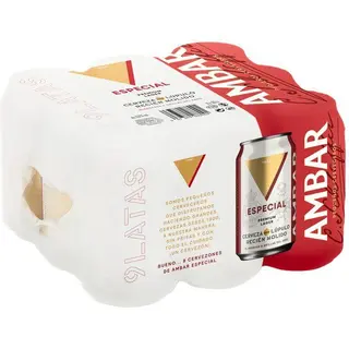 Cerveza Ambar, Pack Lata 9X33 Cl