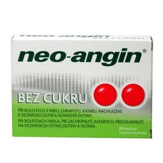 Neo-Angin 1,2 mg + 0,6 mg + 5,9 mg 24 tabletek