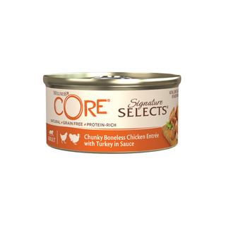 Wellness Core Chunky Pollo Y Pavo Lata Para Gatos 0.079Kg