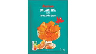 Auchan - Galaretka o smaku pomarańczowym - 71 g