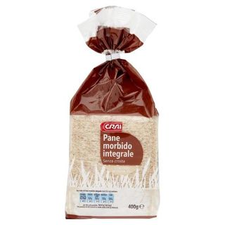 Crai Pane morbido integrale Senza crosta 400 g