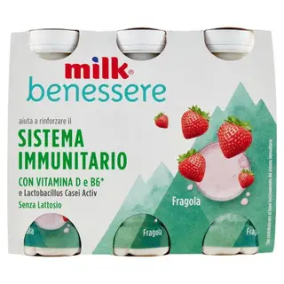 Yogurt Difese Immunitarie Fragola Gr.100X6 Milk