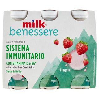 Yogurt Difese Immunitarie Fragola Gr.100X6 Milk