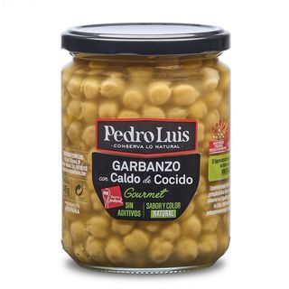 Garbanzo Pedrosillano Con Caldo De Cocido Pedro Luis 445 Gr.