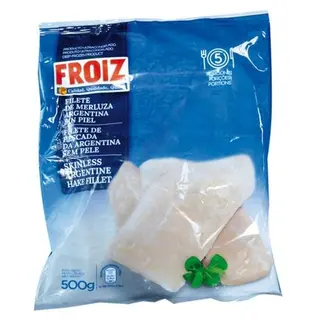 Filete De Merluza Froiz Sin Piel 500 G
