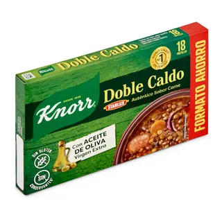 Pastillas Doble Caldo De Carne Knorr 18 Unidades