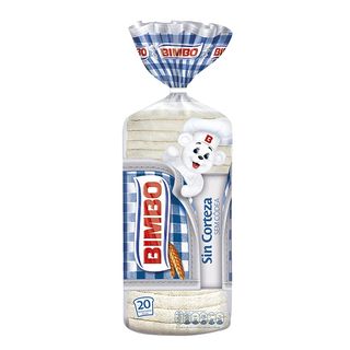 Pan De Molde Sin Corteza Bimbo 450 Gr