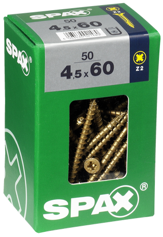 50 Paraf Cp Pozi Bicrom 4.5X60L Spax (14675780)